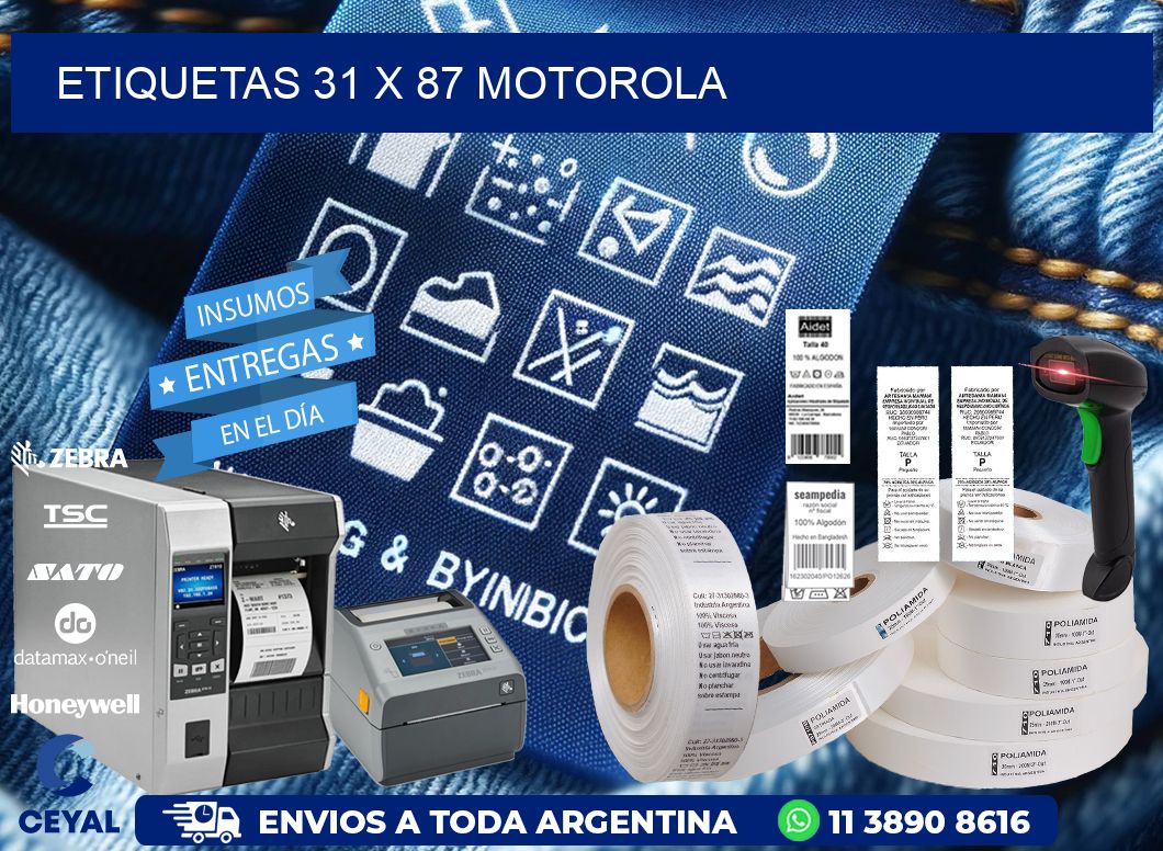 ETIQUETAS 31 x 87 MOTOROLA