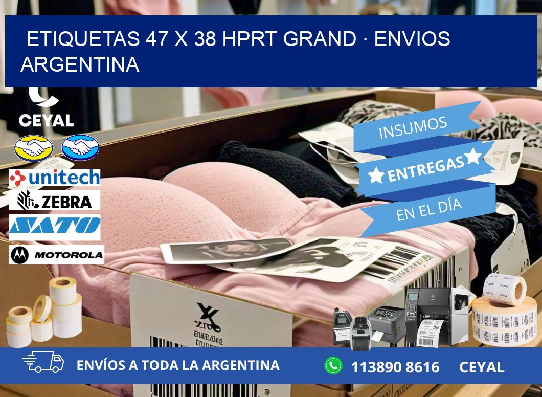 ETIQUETAS 47 x 38 HPRT GRAND · ENVIOS ARGENTINA