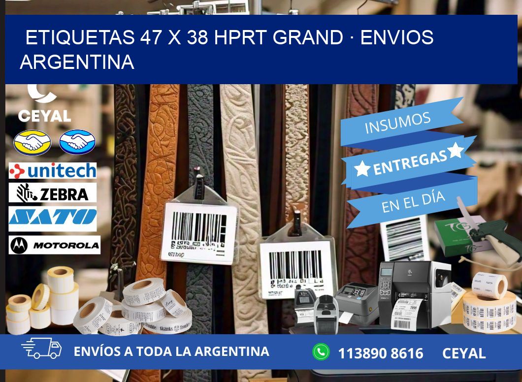 ETIQUETAS 47 x 38 HPRT GRAND · ENVIOS ARGENTINA