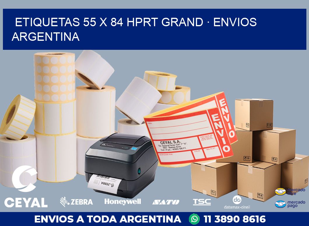 ETIQUETAS 55 x 84 HPRT GRAND · ENVIOS ARGENTINA