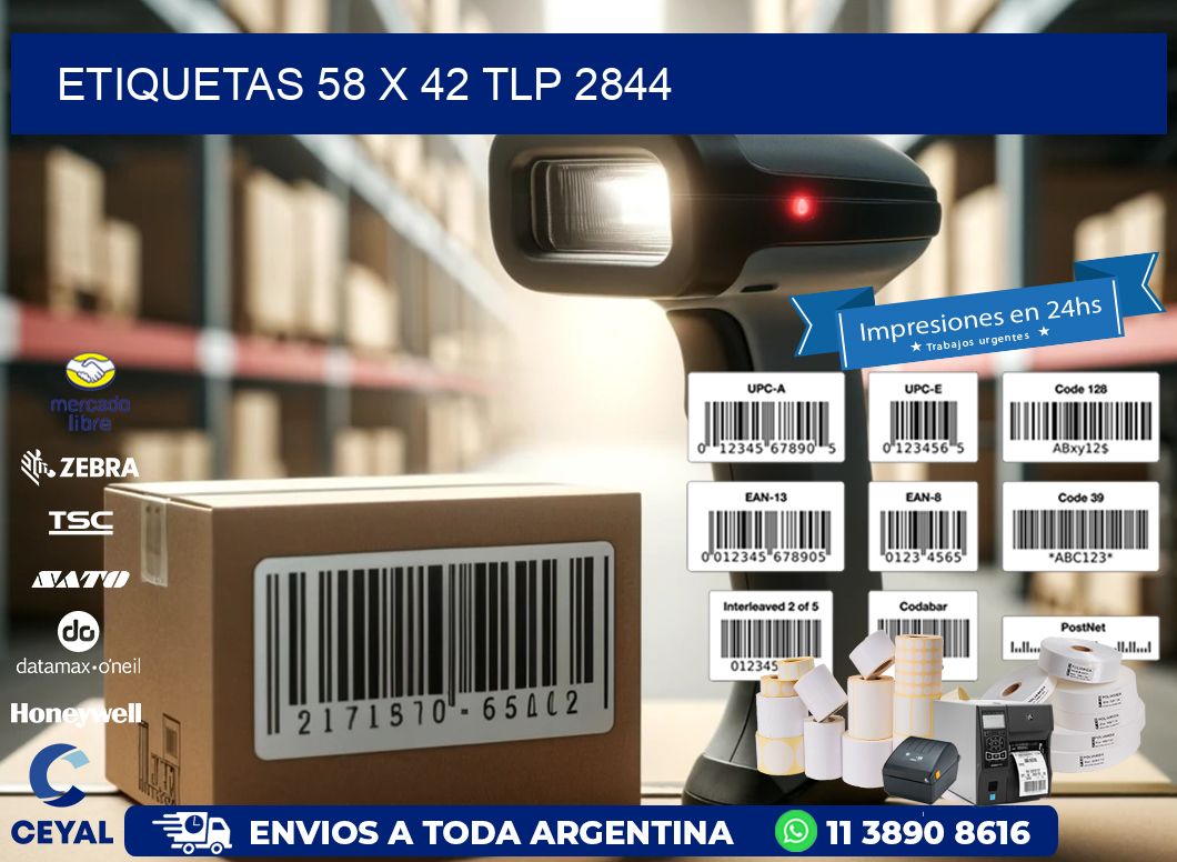 ETIQUETAS 58 x 42 TLP 2844