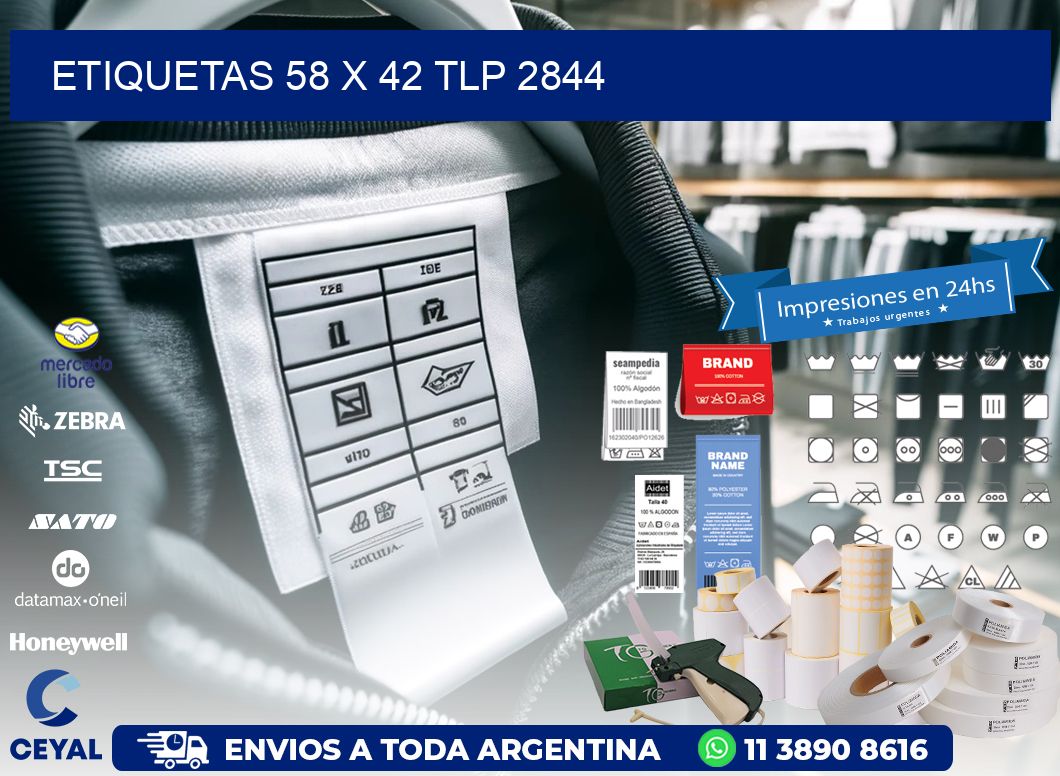 ETIQUETAS 58 x 42 TLP 2844
