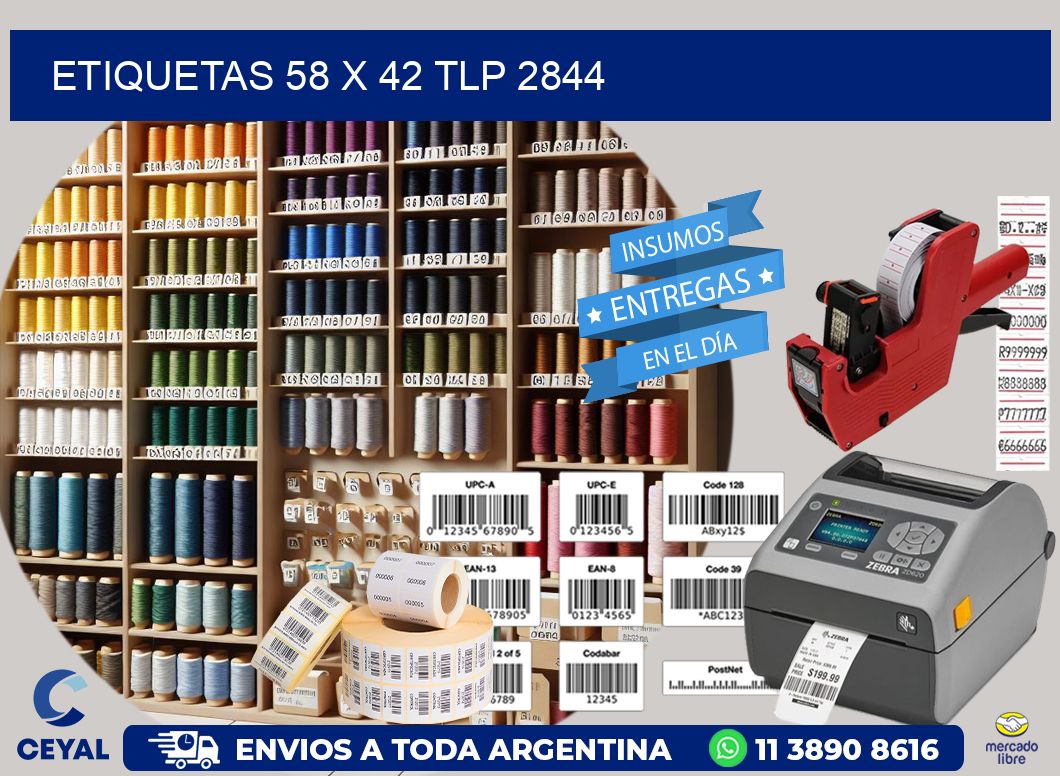 ETIQUETAS 58 x 42 TLP 2844
