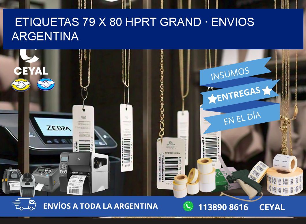 ETIQUETAS 79 x 80 HPRT GRAND · ENVIOS ARGENTINA