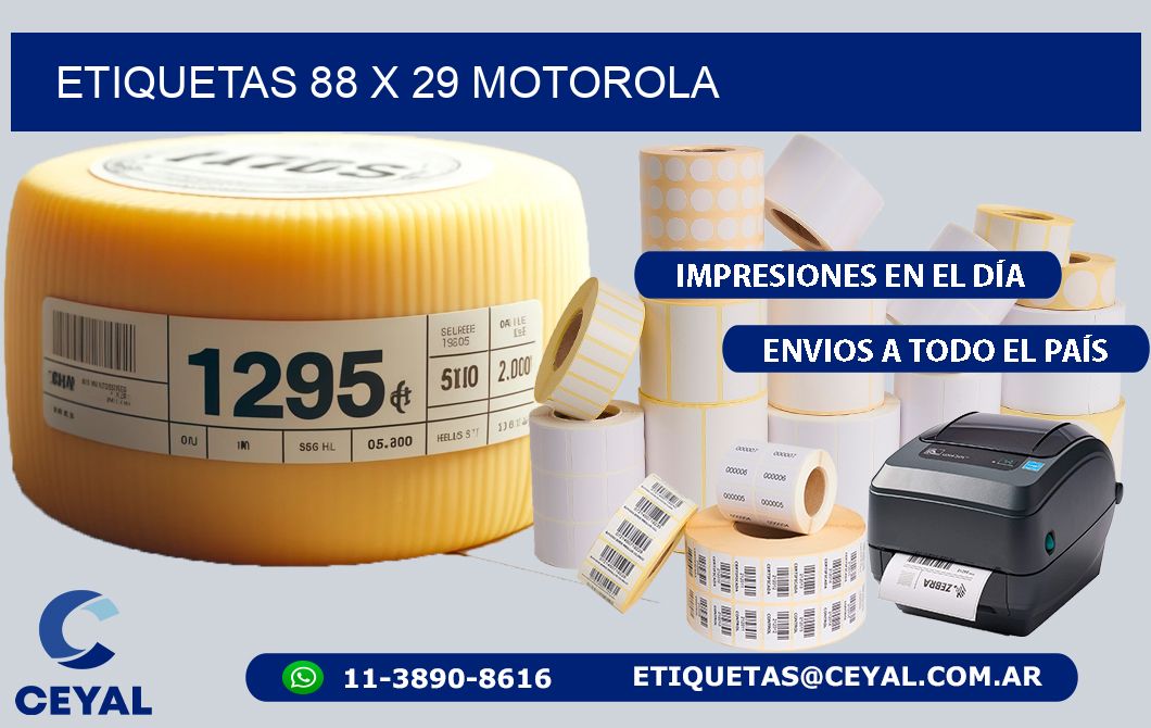 ETIQUETAS 88 x 29 MOTOROLA