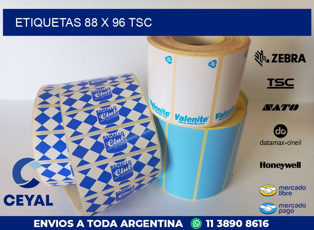 ETIQUETAS 88 x 96 TSC