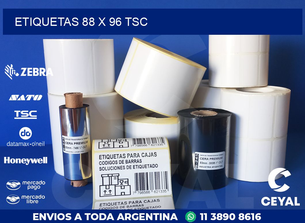 ETIQUETAS 88 x 96 TSC