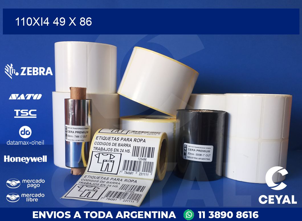 110Xi4 49 x 86