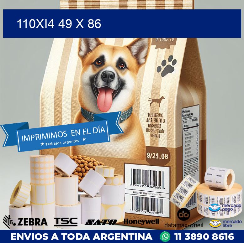 110Xi4 49 x 86