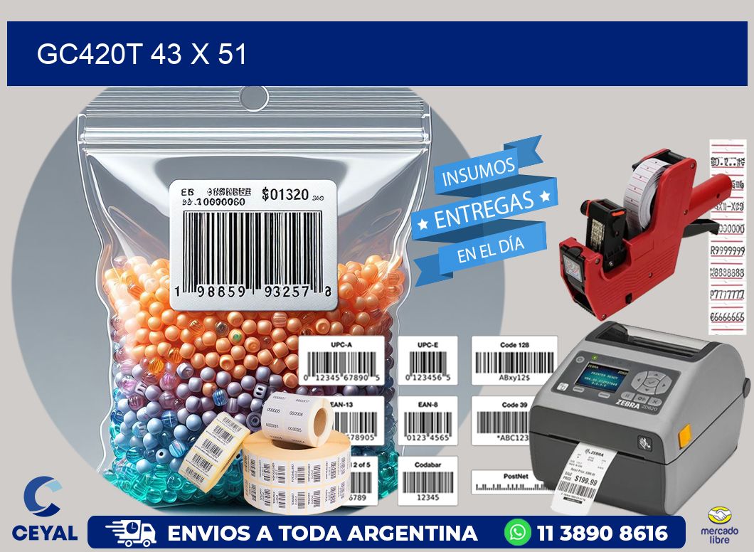 GC420T 43 x 51