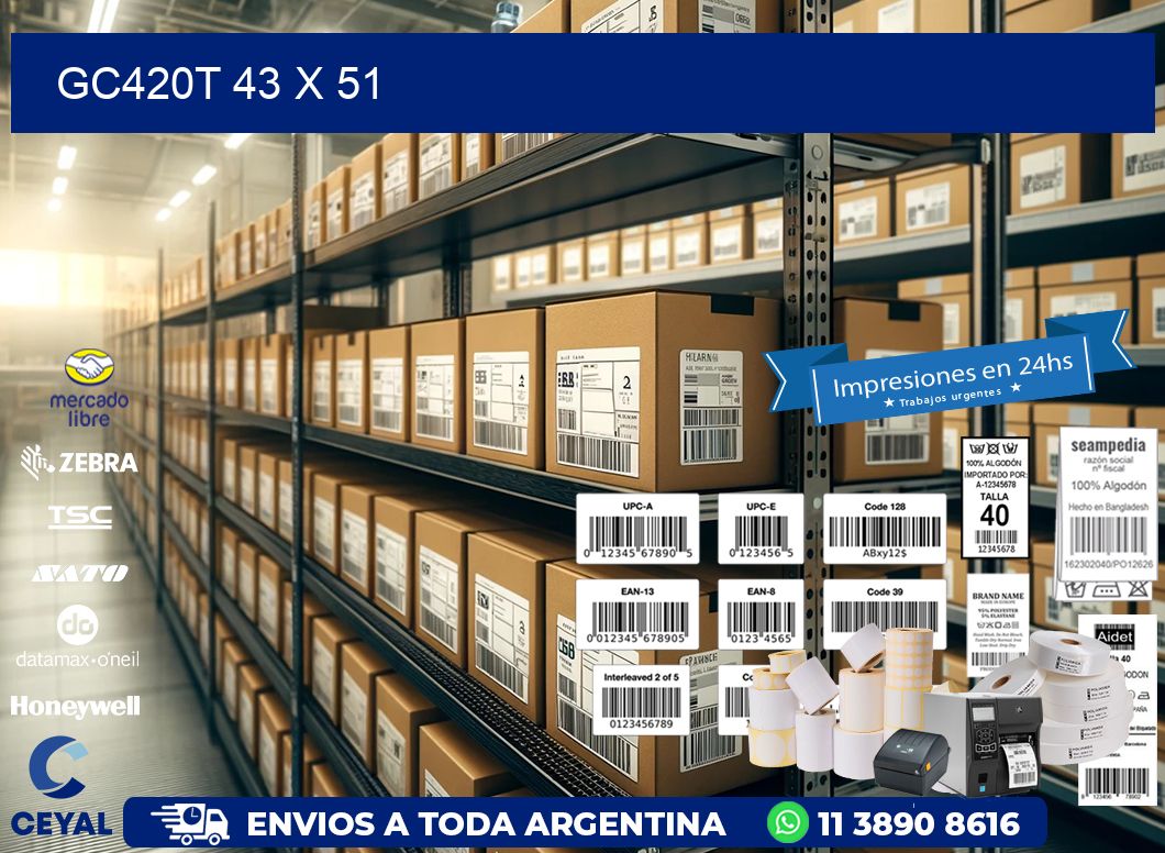 GC420T 43 x 51