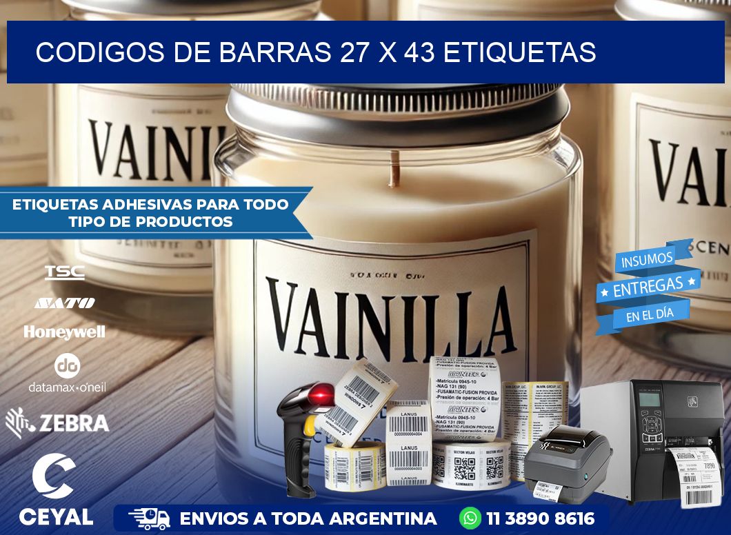 codigos de barras 27 x 43 etiquetas