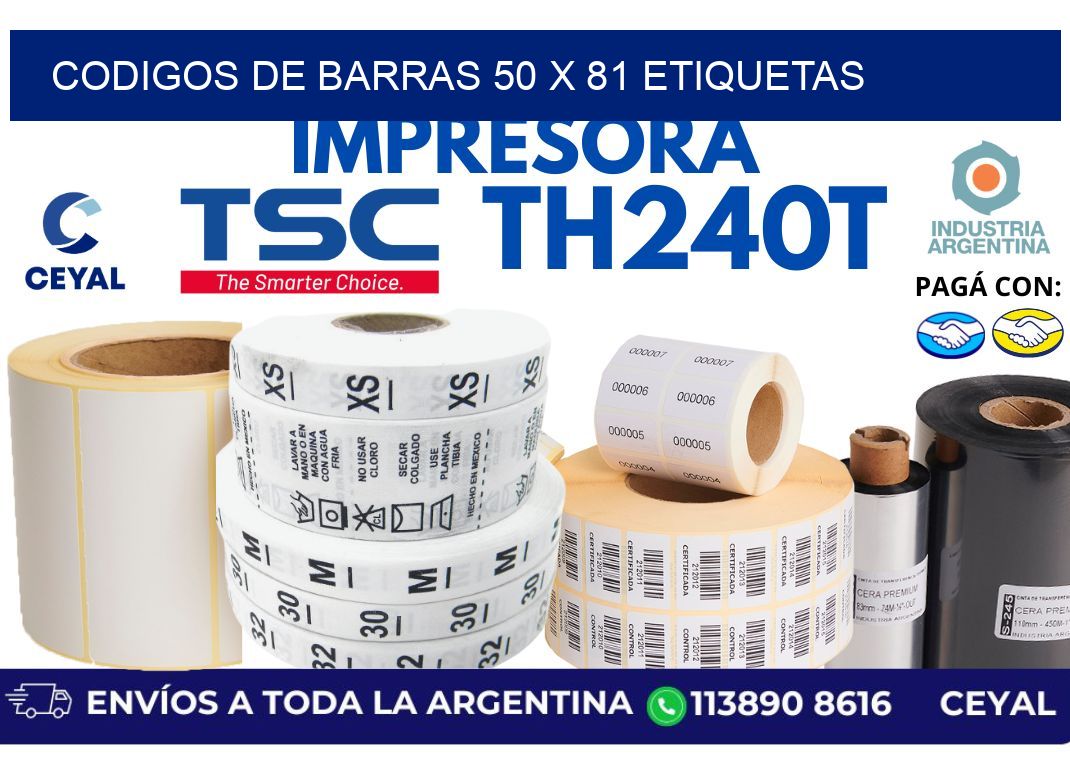 codigos de barras 50 x 81 etiquetas