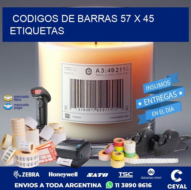 codigos de barras 57 x 45 etiquetas