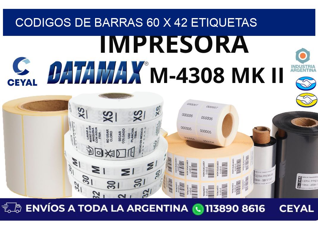 codigos de barras 60 x 42 etiquetas