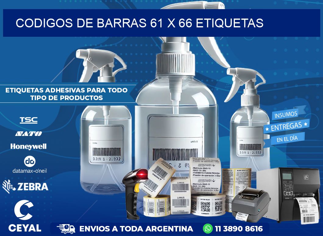 codigos de barras 61 x 66 etiquetas