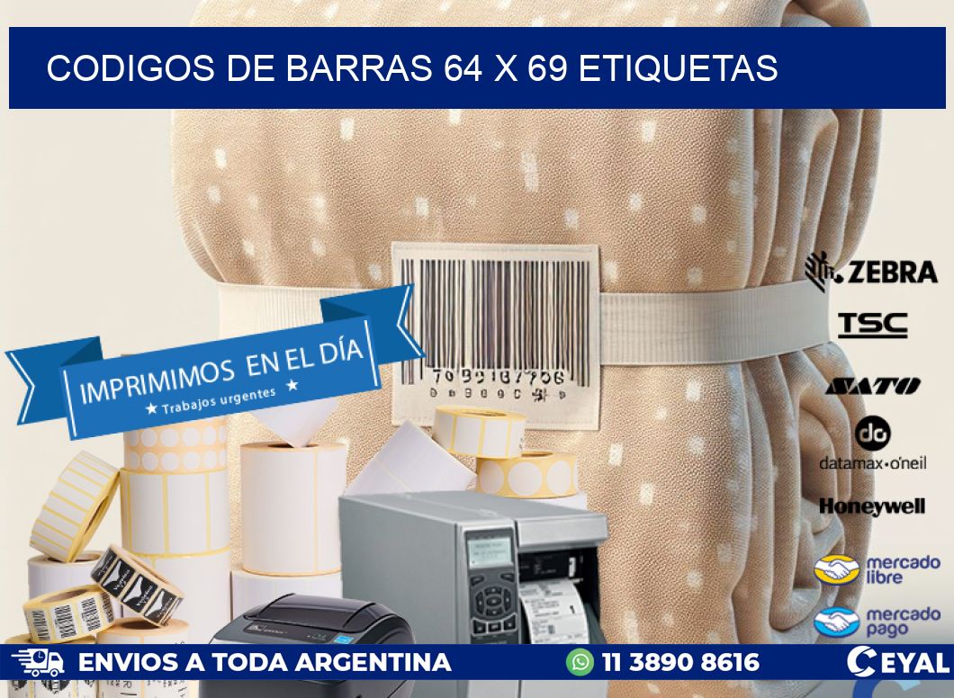 codigos de barras 64 x 69 etiquetas