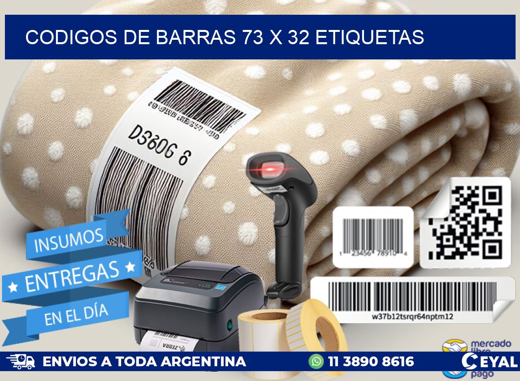 codigos de barras 73 x 32 etiquetas