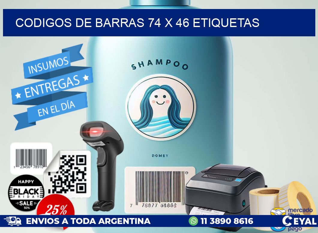 codigos de barras 74 x 46 etiquetas