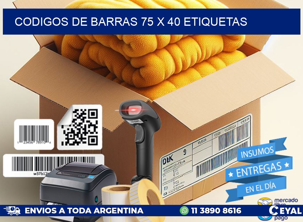 codigos de barras 75 x 40 etiquetas