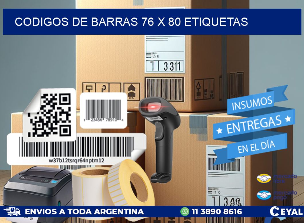 codigos de barras 76 x 80 etiquetas