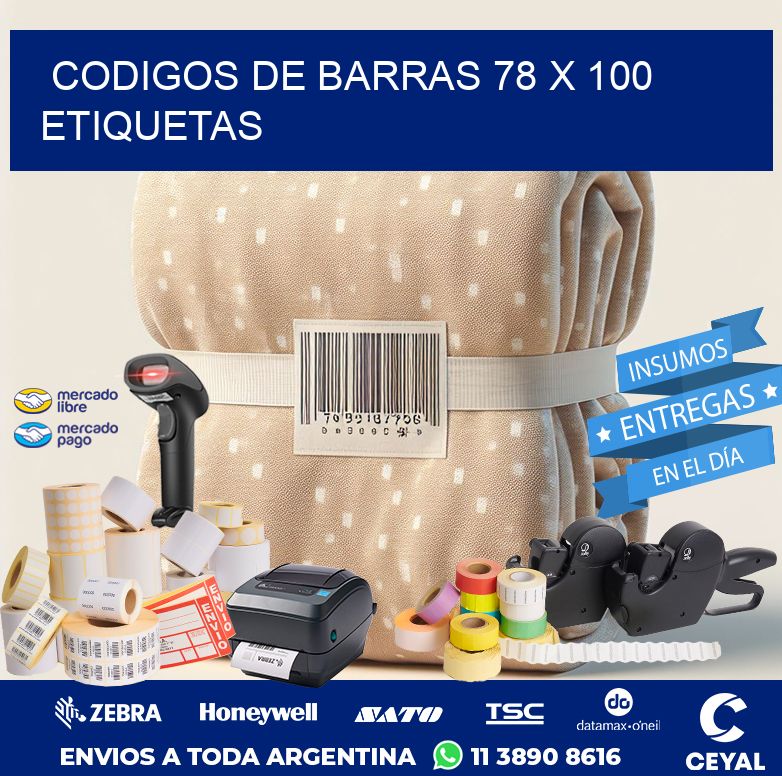 codigos de barras 78 x 100 etiquetas