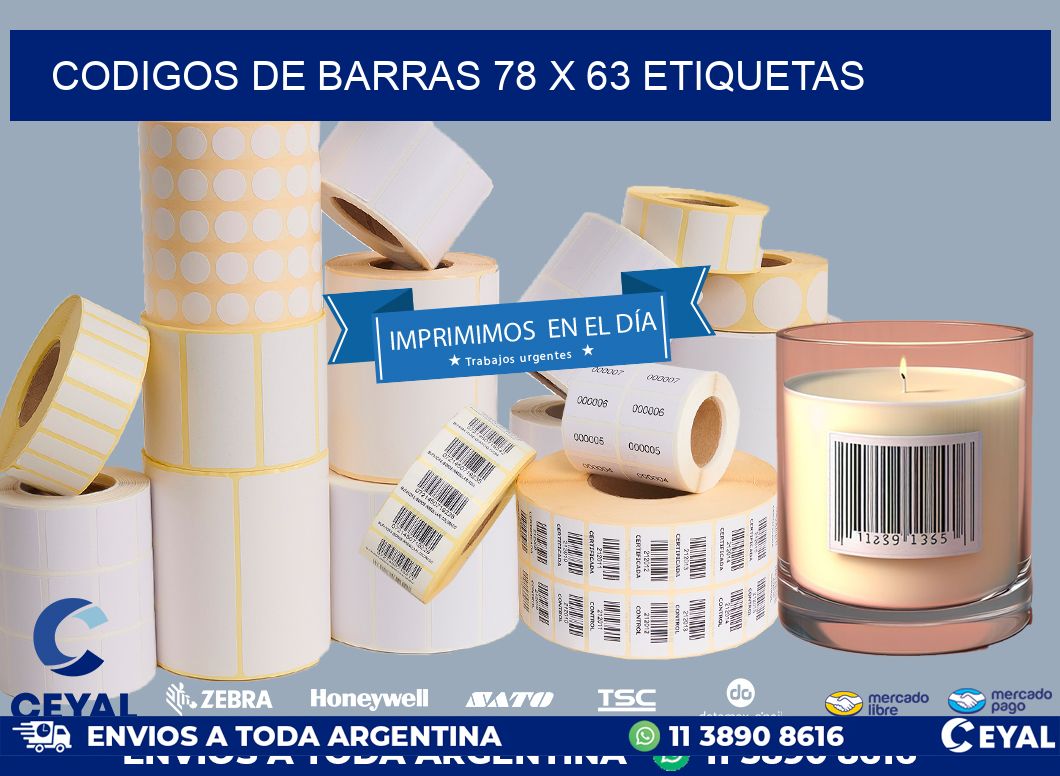 codigos de barras 78 x 63 etiquetas