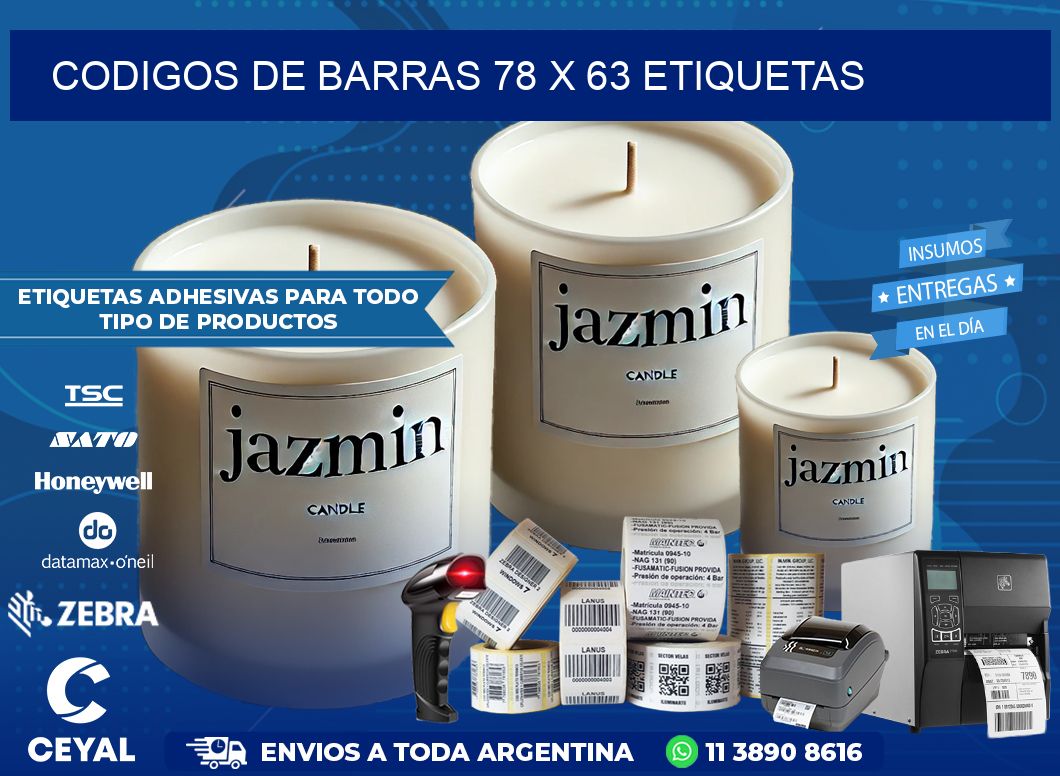codigos de barras 78 x 63 etiquetas