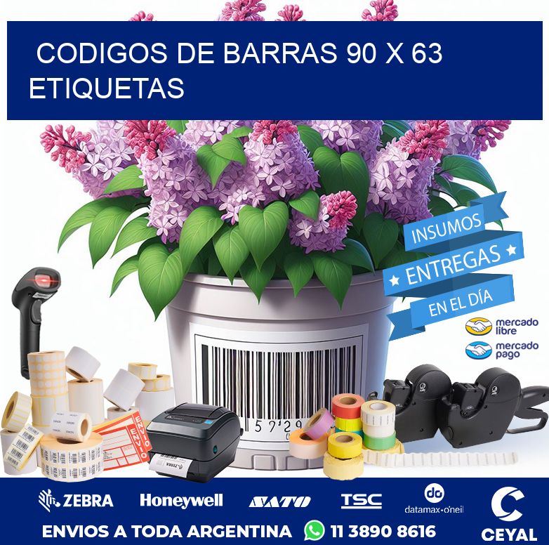 codigos de barras 90 x 63 etiquetas