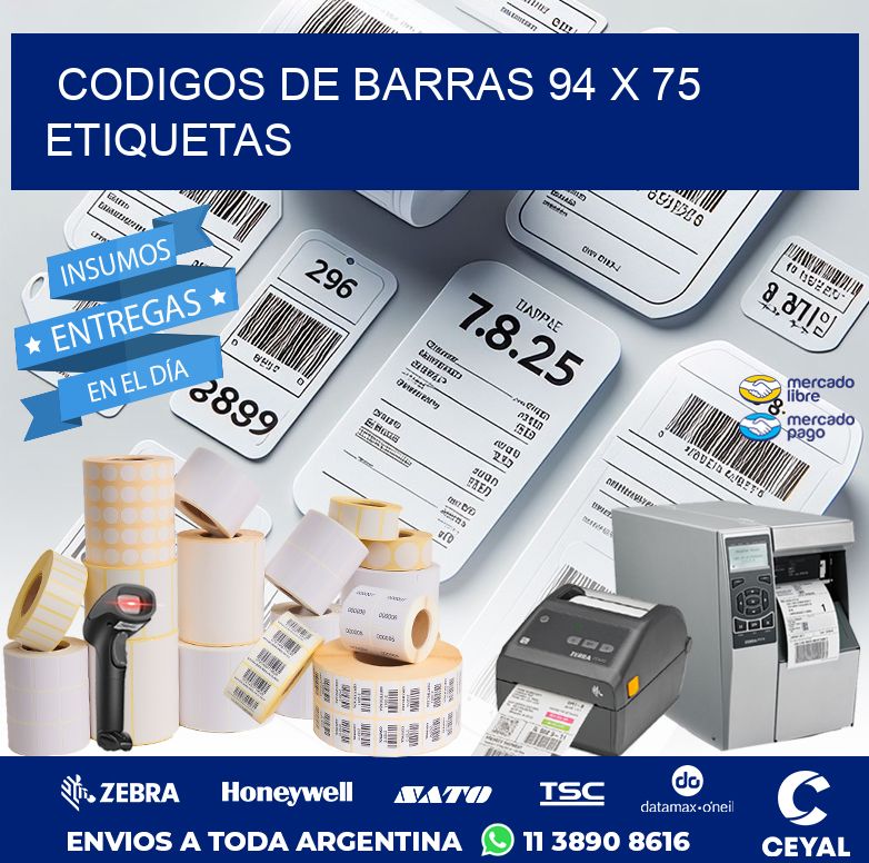 codigos de barras 94 x 75 etiquetas