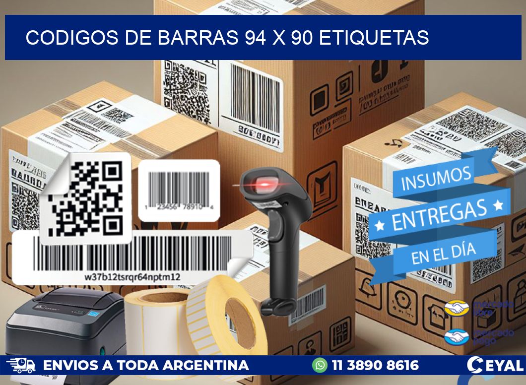 codigos de barras 94 x 90 etiquetas