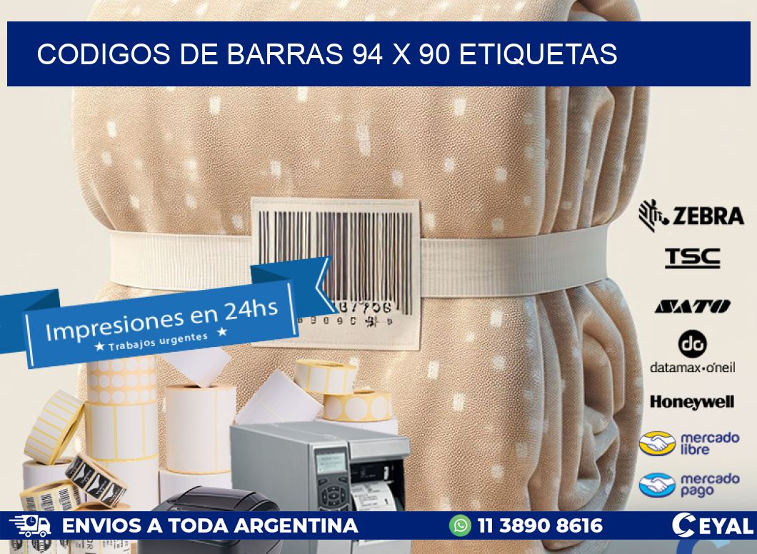codigos de barras 94 x 90 etiquetas
