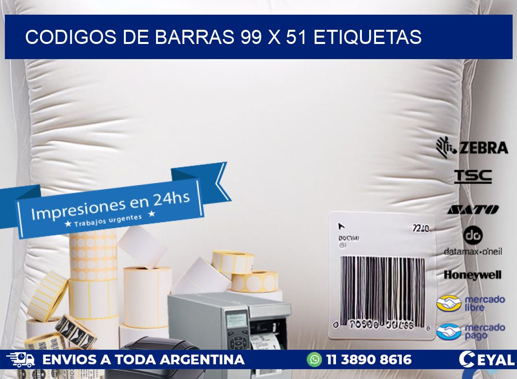 codigos de barras 99 x 51 etiquetas