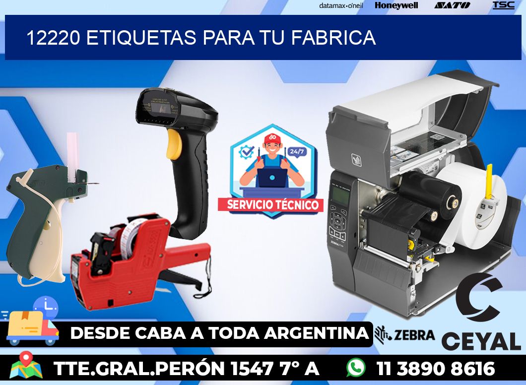12220 etiquetas para tu fabrica