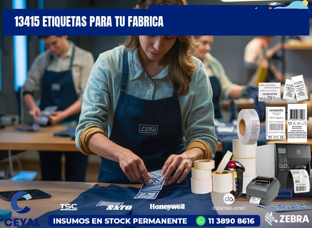 13415 etiquetas para tu fabrica