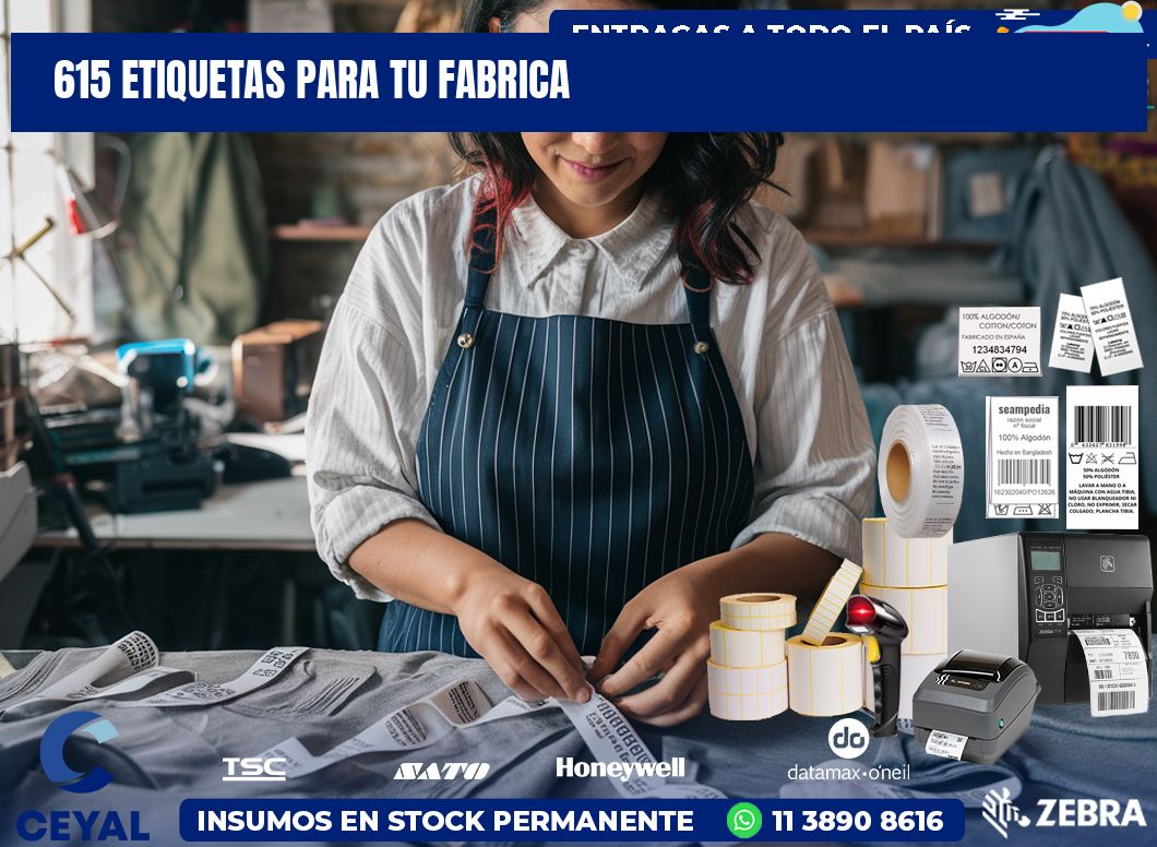 615 etiquetas para tu fabrica