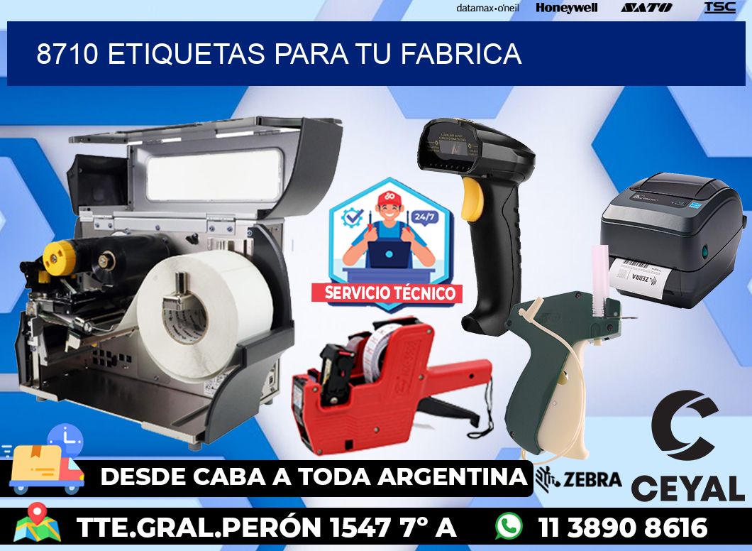 8710 etiquetas para tu fabrica