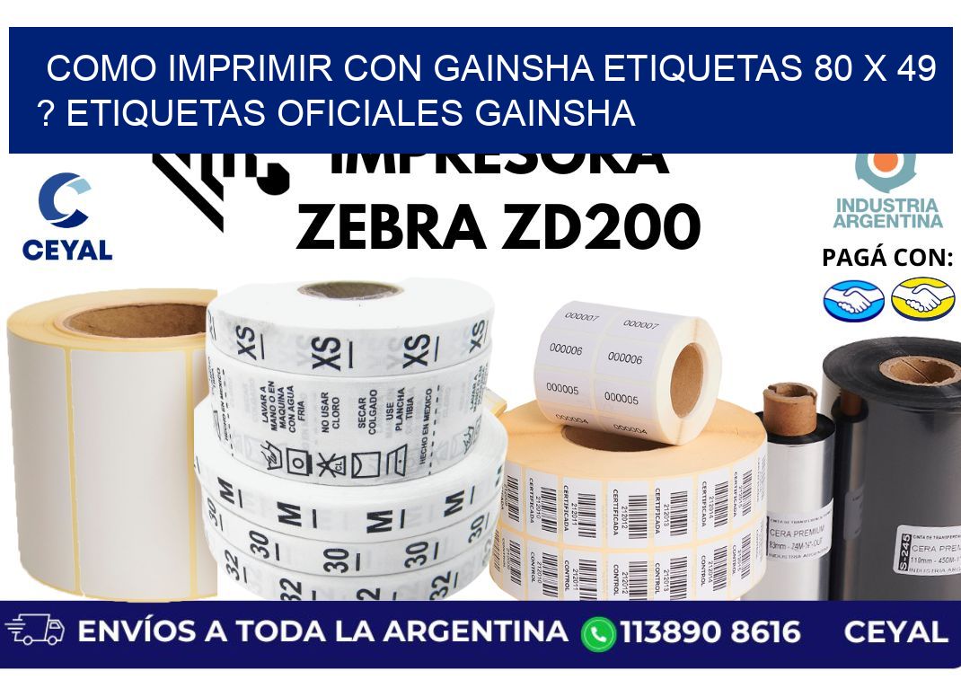 como imprimir con gainsha etiquetas 80 x 49 ? etiquetas oficiales gainsha
