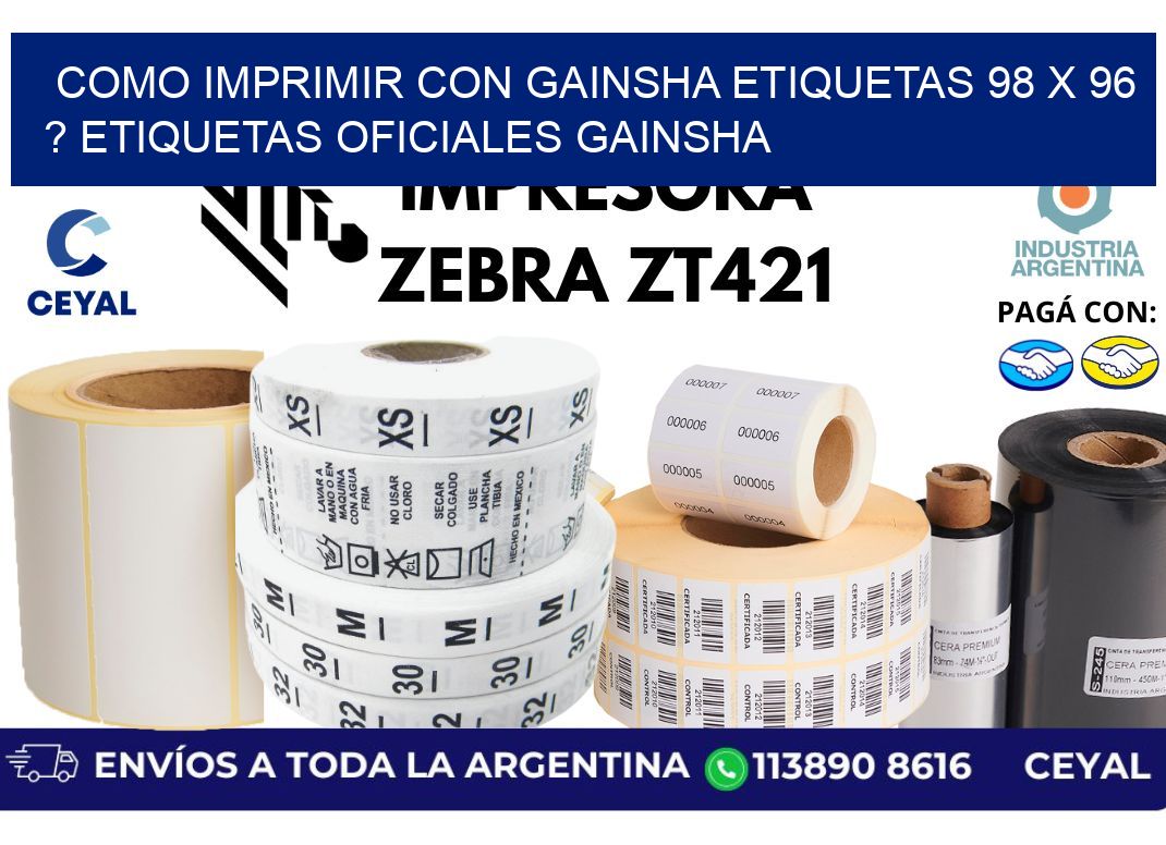 como imprimir con gainsha etiquetas 98 x 96 ? etiquetas oficiales gainsha