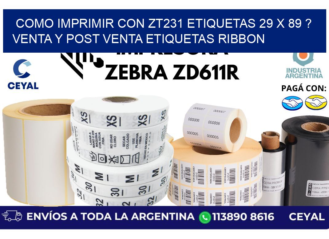 como imprimir con zt231 etiquetas 29 x 89 ? Venta y post venta etiquetas ribbon
