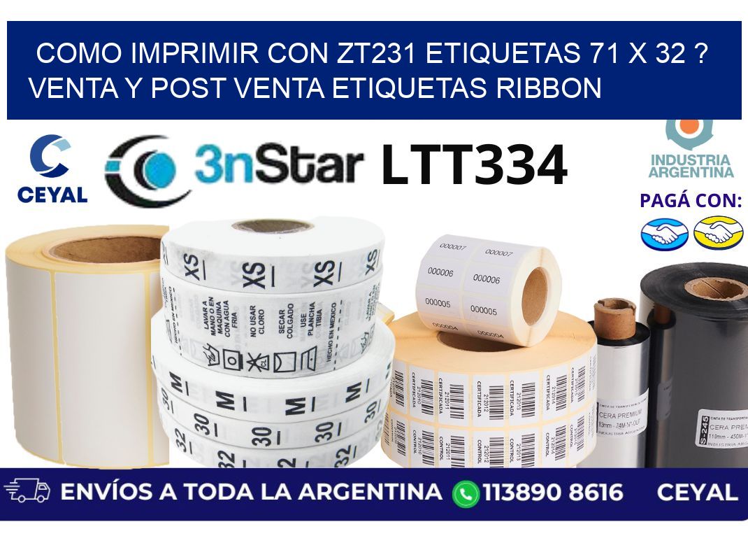 como imprimir con zt231 etiquetas 71 x 32 ? Venta y post venta etiquetas ribbon