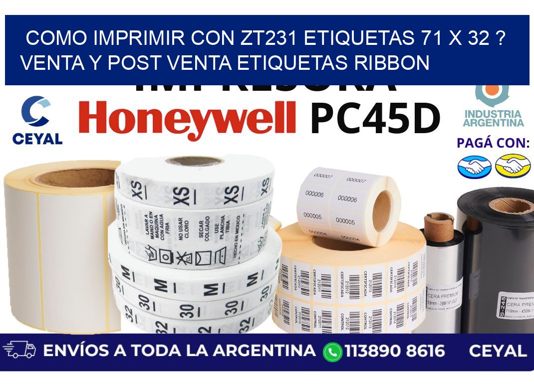 como imprimir con zt231 etiquetas 71 x 32 ? Venta y post venta etiquetas ribbon