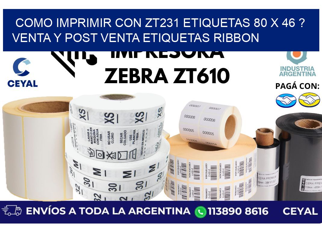 como imprimir con zt231 etiquetas 80 x 46 ? Venta y post venta etiquetas ribbon