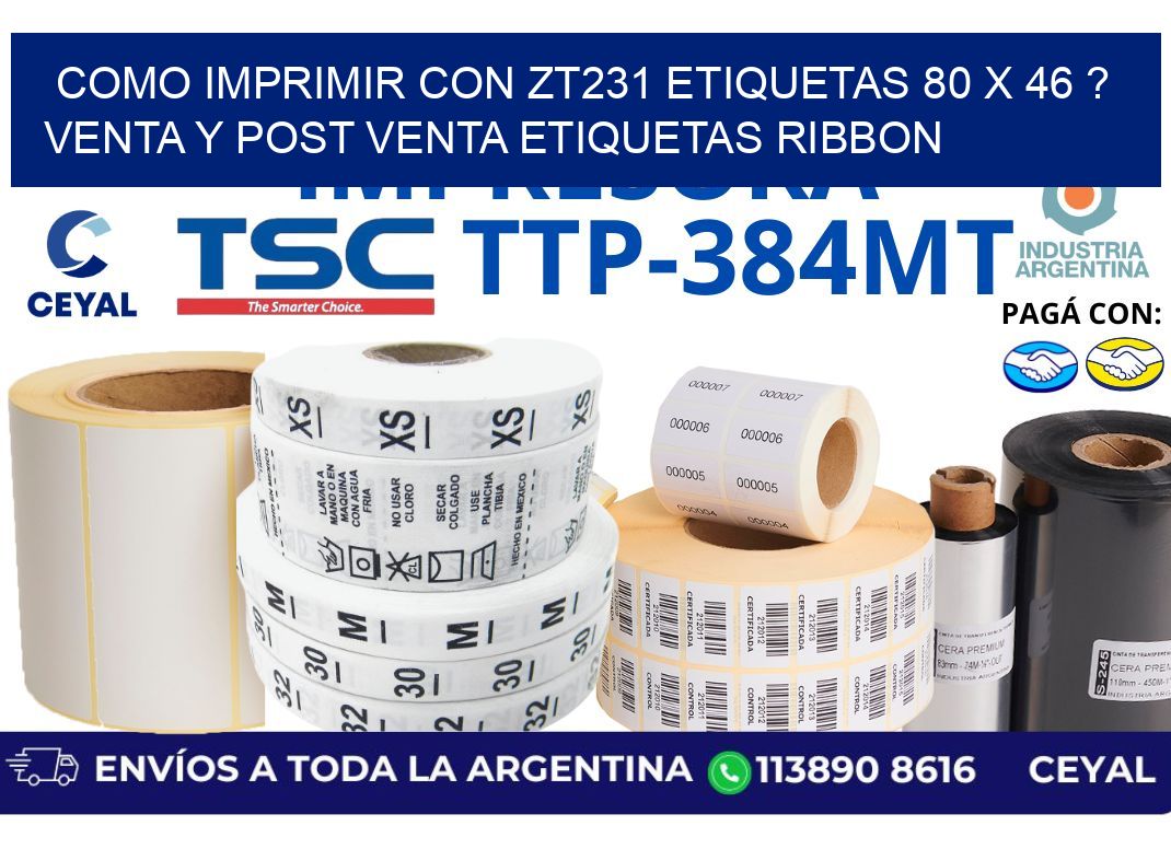 como imprimir con zt231 etiquetas 80 x 46 ? Venta y post venta etiquetas ribbon