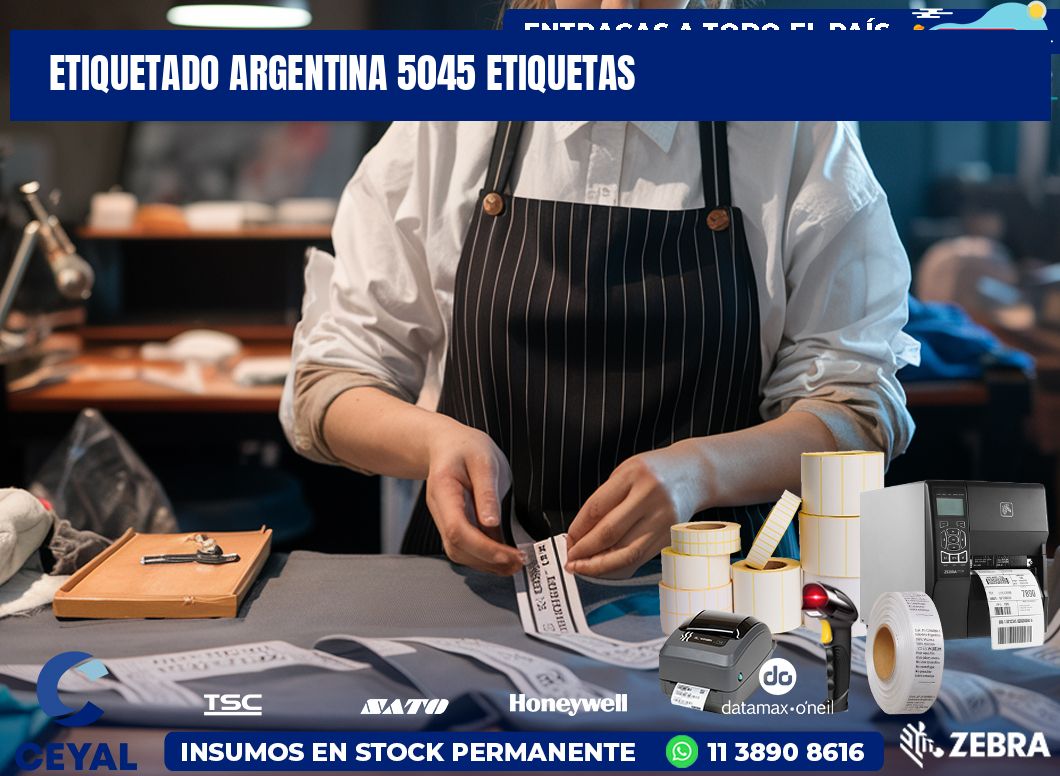 etiquetado argentina 5045 etiquetas