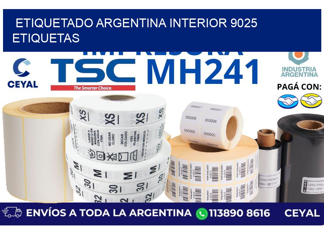 etiquetado argentina interior 9025 etiquetas