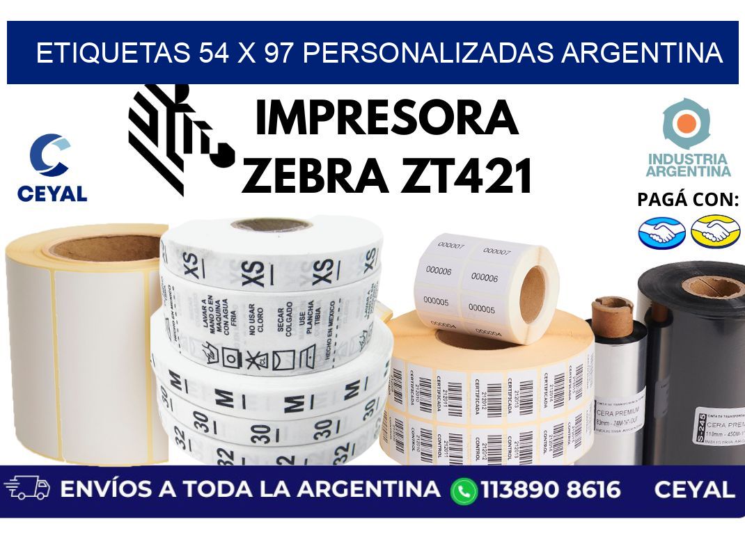 etiquetas 54 x 97 personalizadas argentina