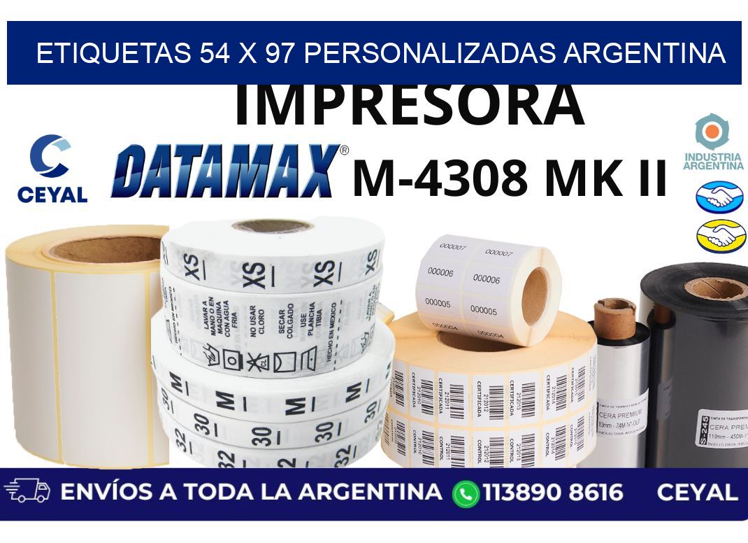 etiquetas 54 x 97 personalizadas argentina