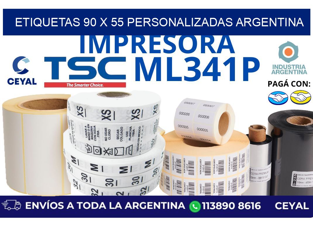 etiquetas 90 x 55 personalizadas argentina