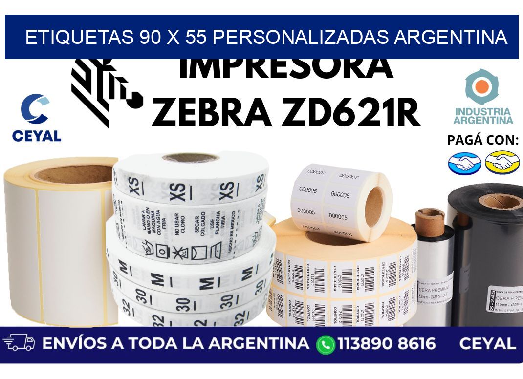 etiquetas 90 x 55 personalizadas argentina